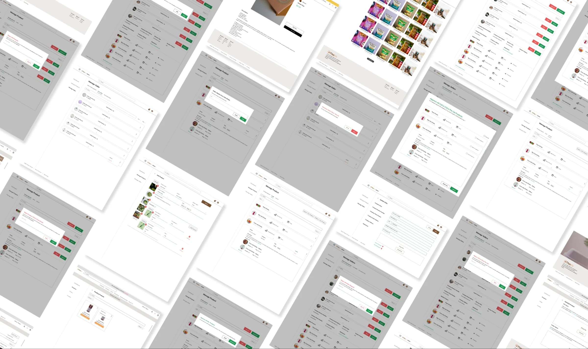 Overview of the Thisco supplier and aggregator screens