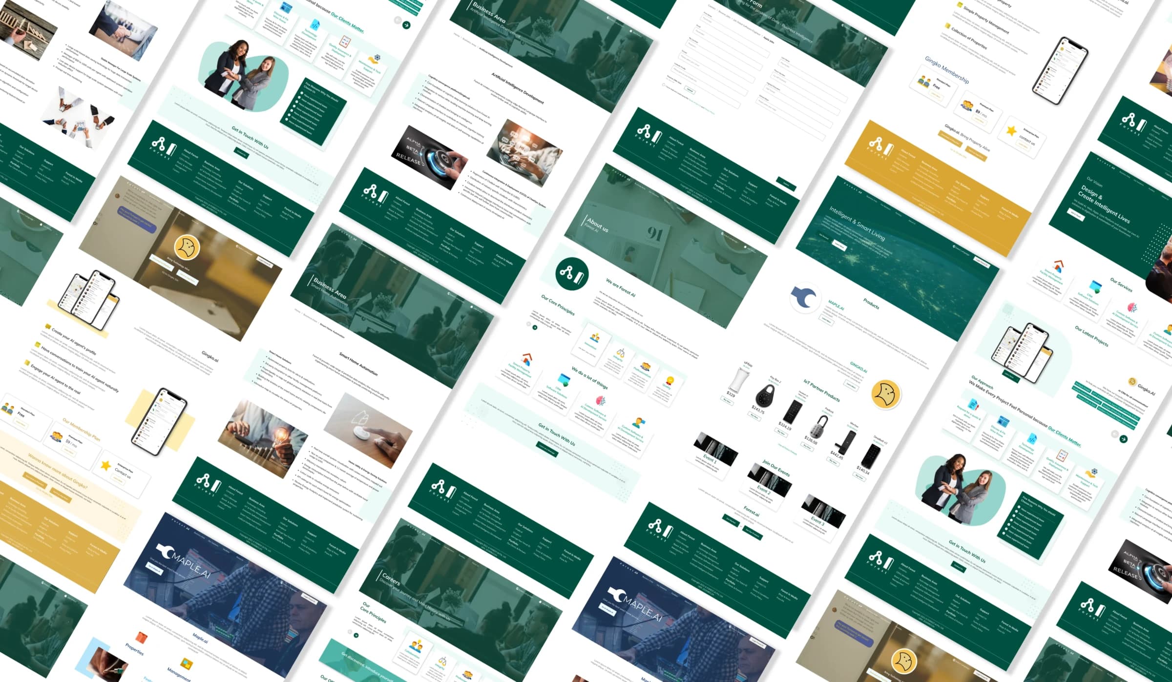 Overview of the Forest AI profile and product screens